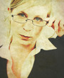 retro businesswoman