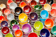 Clean moroccan plates with reflections