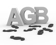 AGB Buchstaben mit Paragrapf