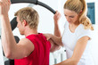Patient bei der Physiotherapie