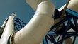 Stock Video Footage of large white pipes at a desalination plant in Israel.