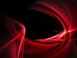 Red on black abstract frame design
