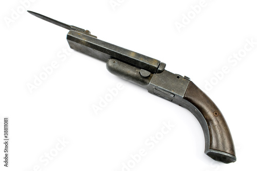 Foto: Old gun with bayonet Old gun with bayonet