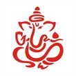 Ganesha, Diwali greetings card, royal Rajasthan, India
