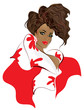 African american model silhouette African american model silhouette