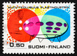 Postage stamp Finland 1971 Plastic Buttons and Houses Postage stamp Finland 1971 Plastic Buttons and Houses