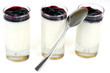 Panacotta et confiture de cerise