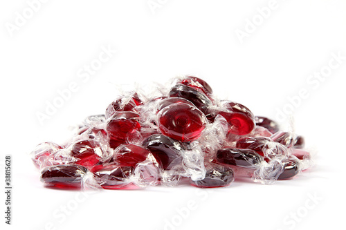 Photo: Rote Bonbons auf einem Haufen Rote Bonbons auf einem Haufen