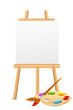 Easel with Color Palette Easel with Color Palette