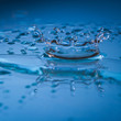 Wassertropfen eingefroren