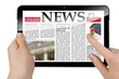 Tablet mit News