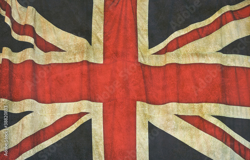 Photo: vintage union jack flag vintage union jack flag