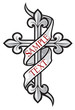 vector illustration of christian cross