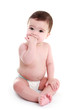 Baby sucking his hand