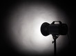 Theater spotlight over black background