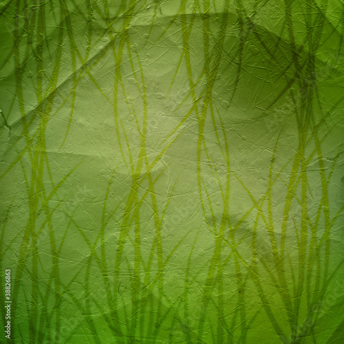 Illustration: Grunge green background with ancient ornament for St. Patrick's Grunge green background with ancient ornament for St. Patrick's