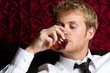 Man Drinking Alcohol
