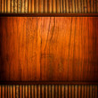 wood board with bamboo