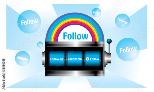 Vektor: Follow Follow
