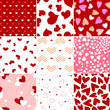 repeated heart pattern design