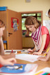 Mädchen in der Grundschule Mädchen in der Grundschule