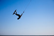 Kitesurfing in Andalusia, Spain.