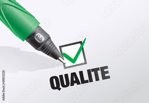 Illustration: certifié de qualité certifié de qualité