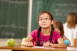 Mädchen in der Grundschule Mädchen in der Grundschule