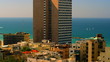 Stock Video Footage panoramic of the Mediterranean and Tel Aviv shot in Israel at 4k with Red.