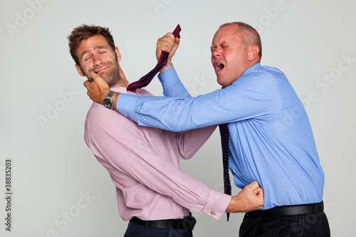 Photo: Two businessmen fighting Two businessmen fighting