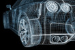 Car in 3d contruction