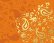 paisley floral pattern textile swatch, India paisley floral pattern textile swatch, India