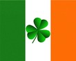 Ireland Irish Flag and Shamrock