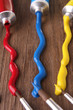 tubes of paints
