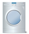 Washing machine in vector