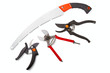garden secateurs and hacksaw