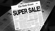 Super Sale - Newspaper Headline (Intro + Loops)