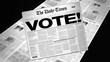 Vote! - Newspaper Headline (Reveal + Loops)