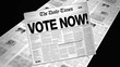 Vote Now! - Newspaper Headline (Reveal + Loops)