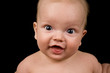 Closeup portrit of smiling infant