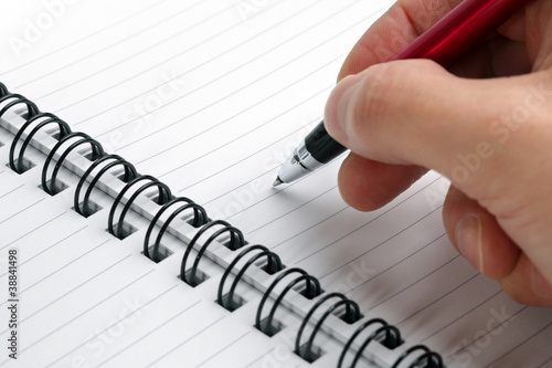 Photo: Writing notes Writing notes