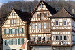 Historische Fachwerkhäuser in Schwäbisch Hall, Deutschland