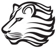Lion head tribal tattoo