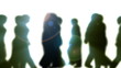 People Walking By (3D Vector Silhouette Animation)