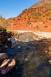 Ourika valley mountain river