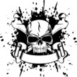 Vector illustration skull and crossed bones