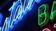 Restaurant, Bar, Jackpots - Neon Sign