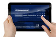 Tablet mit Interface Homecontrol