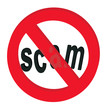 scam alert vector
