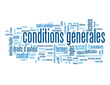 Nuage de Tags "CONDITIONS GENERALES" (utilisation vente bouton)